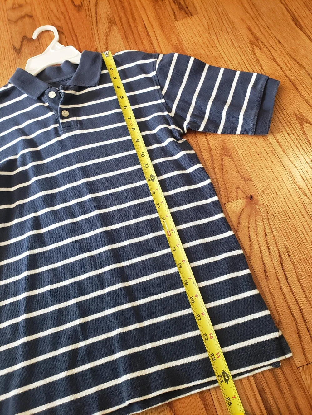 The Children's Place Striped Polo Duo-Navy, Brown, White & Lt. Blue - L(10/12)